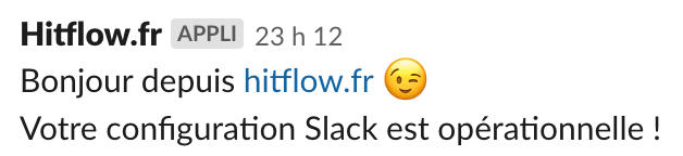 Confirming the configuration of alerts in Slack